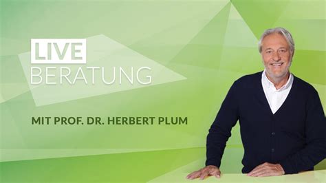 Liveberatung mit unserem Gesundheitsexperten Prof. Dr.